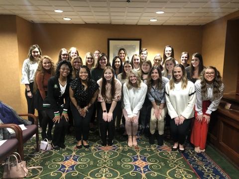 Order of Omega Members at Fall 2019 Induction