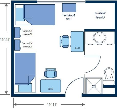 Pickerl Hall Room Laout